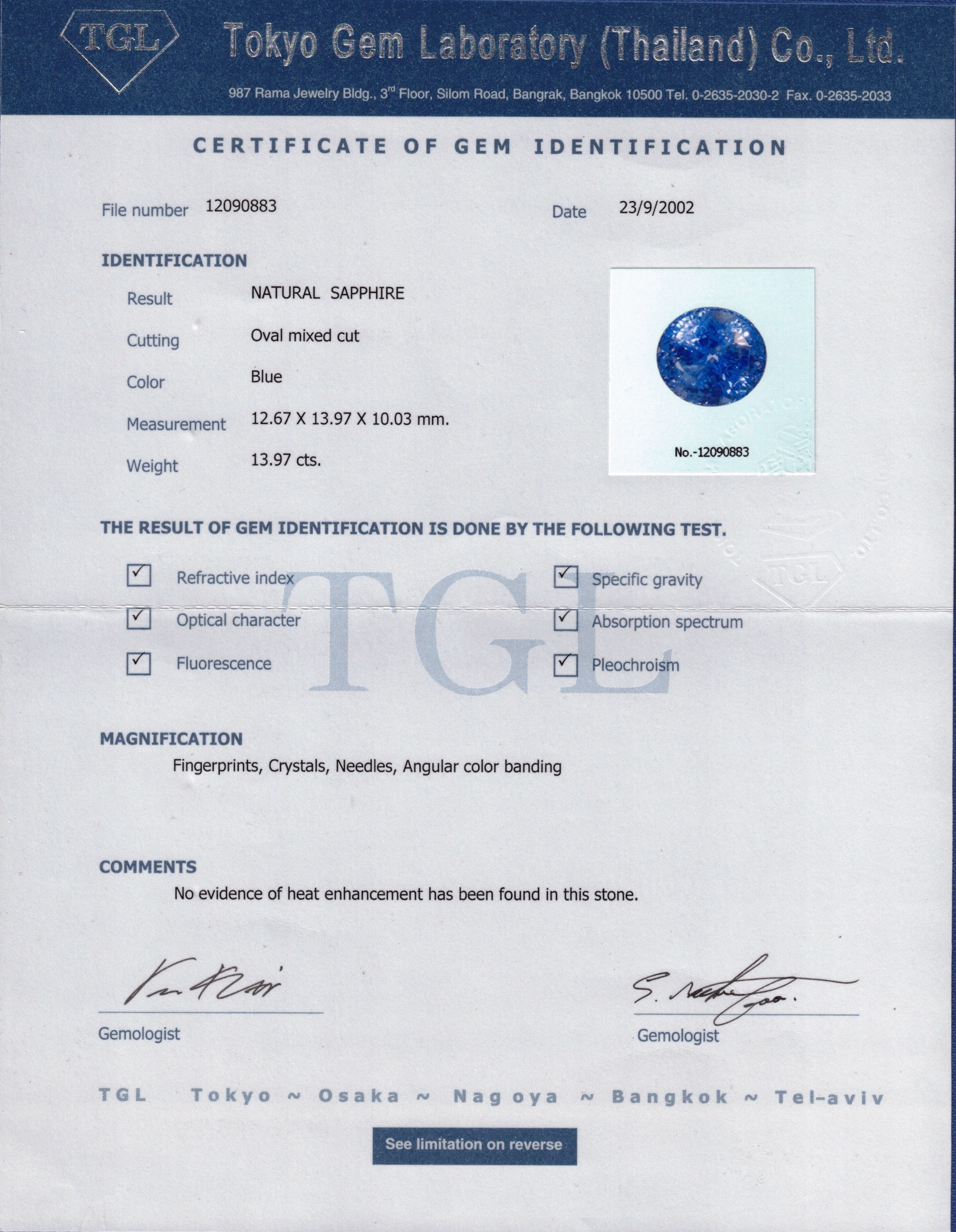 TGL lab report
