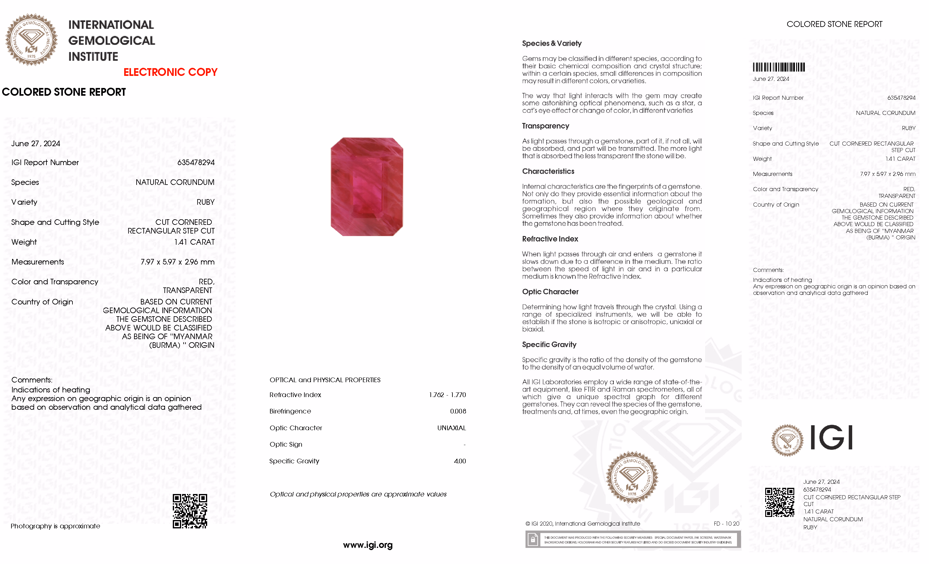 IGI lab report