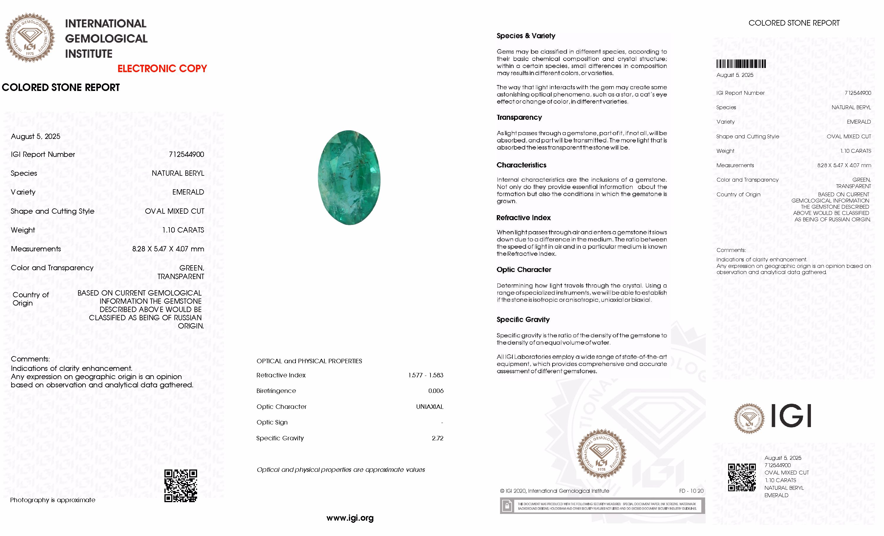 IGI lab report
