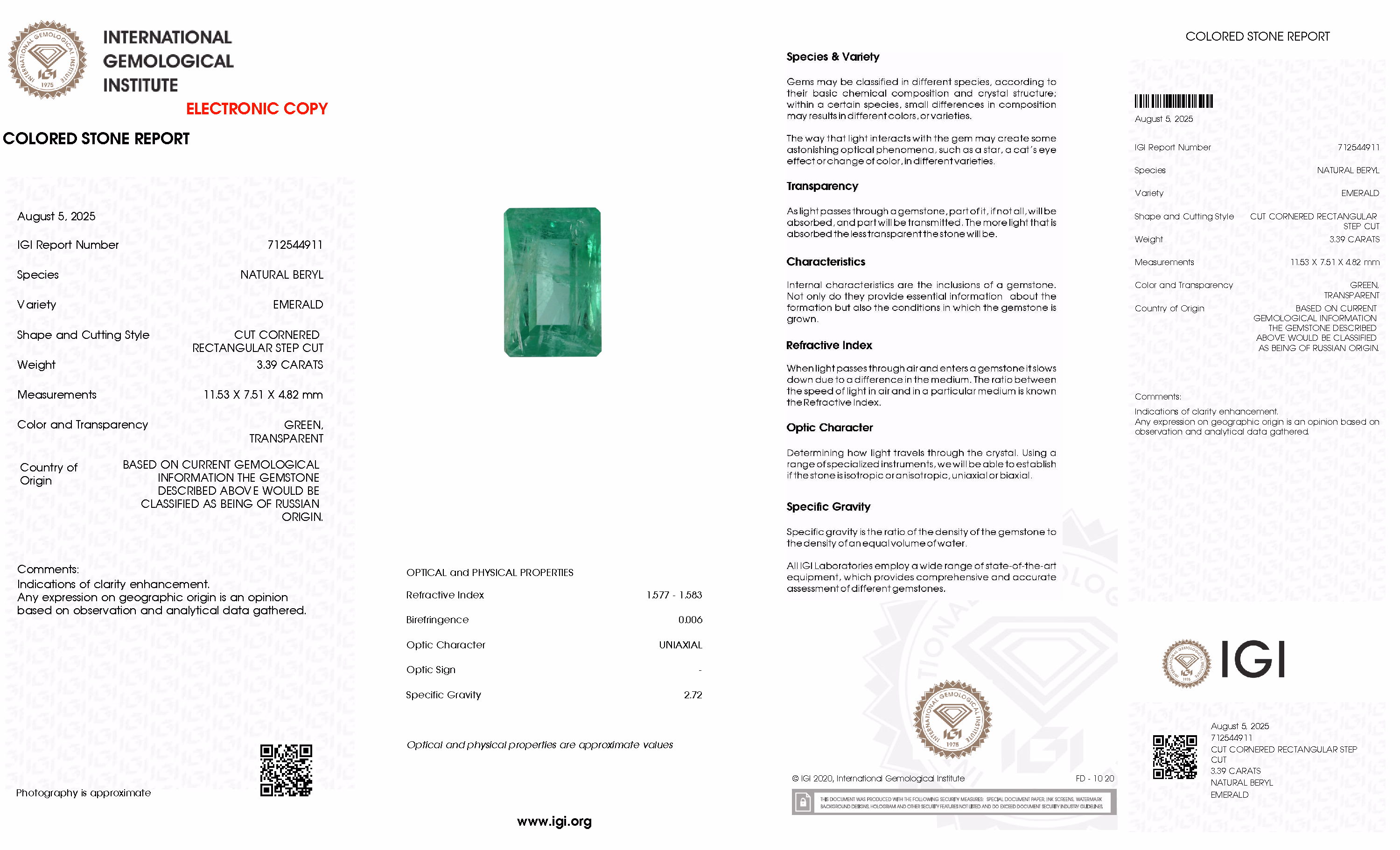 IGI lab report