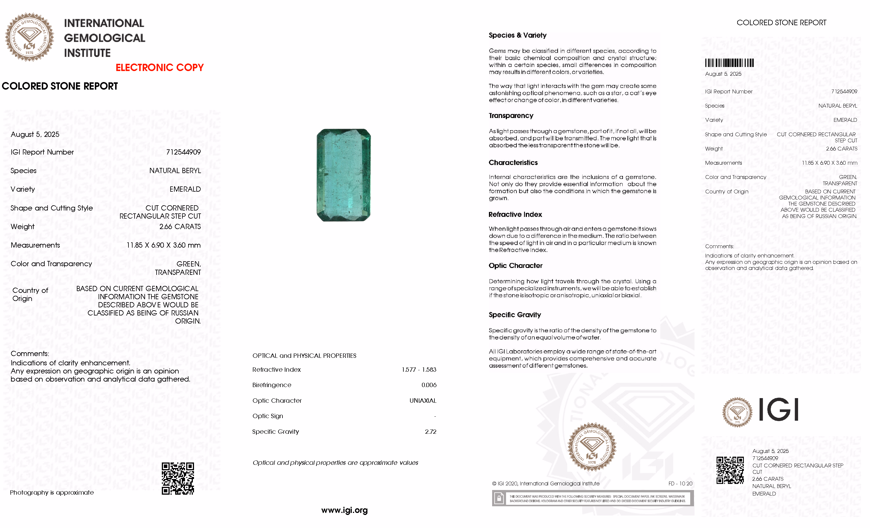 IGI lab report