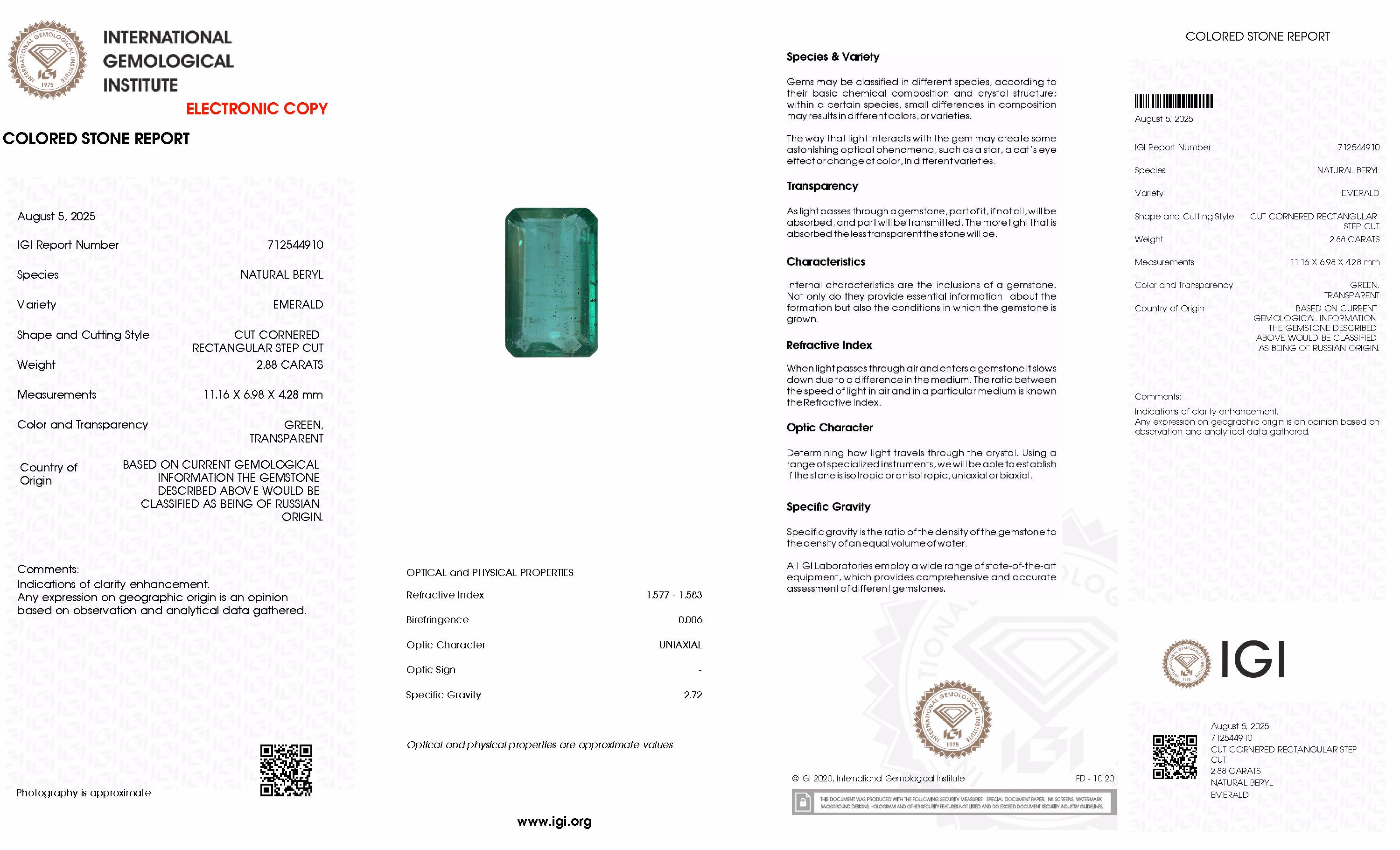 IGI lab report