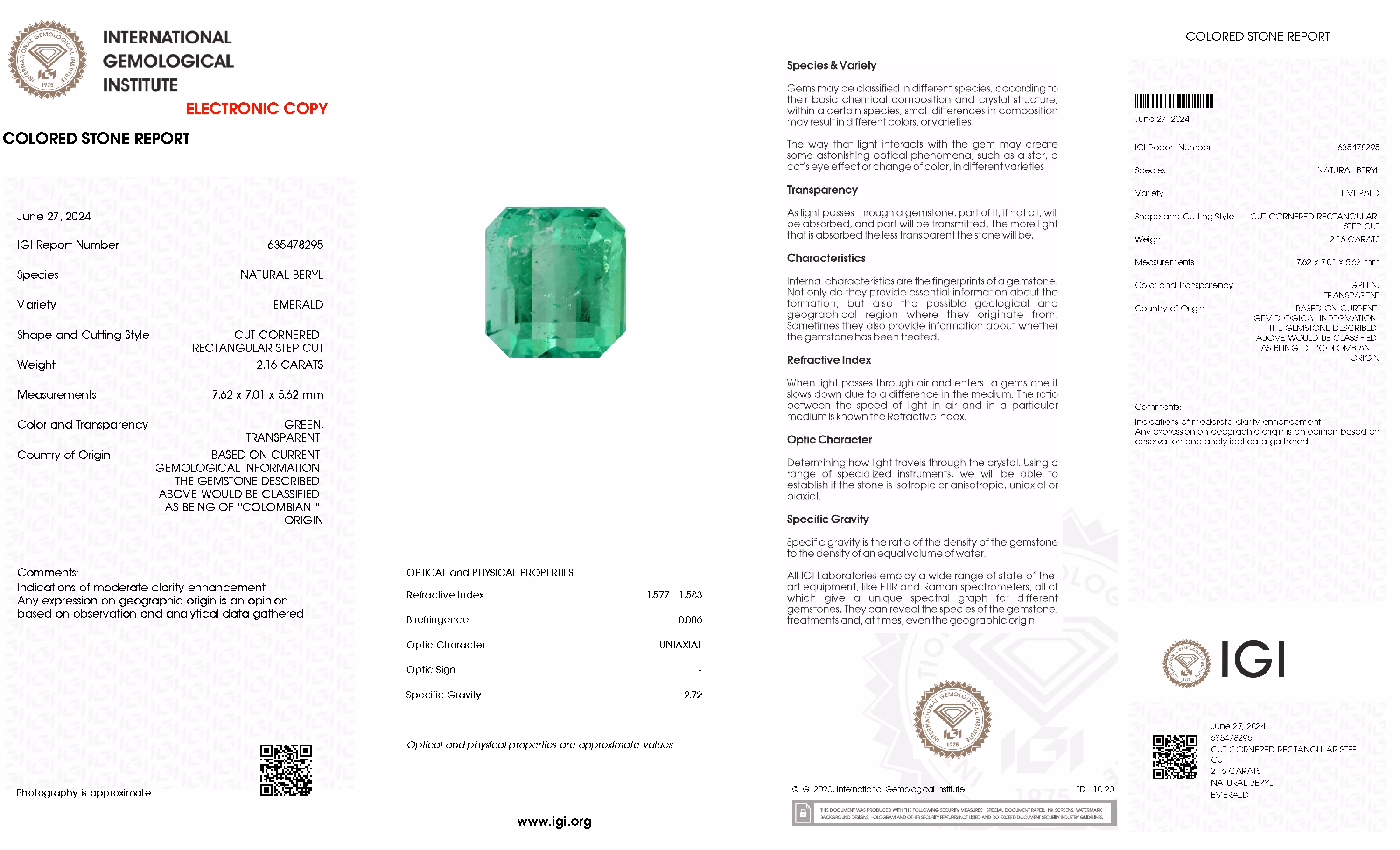 IGI lab report