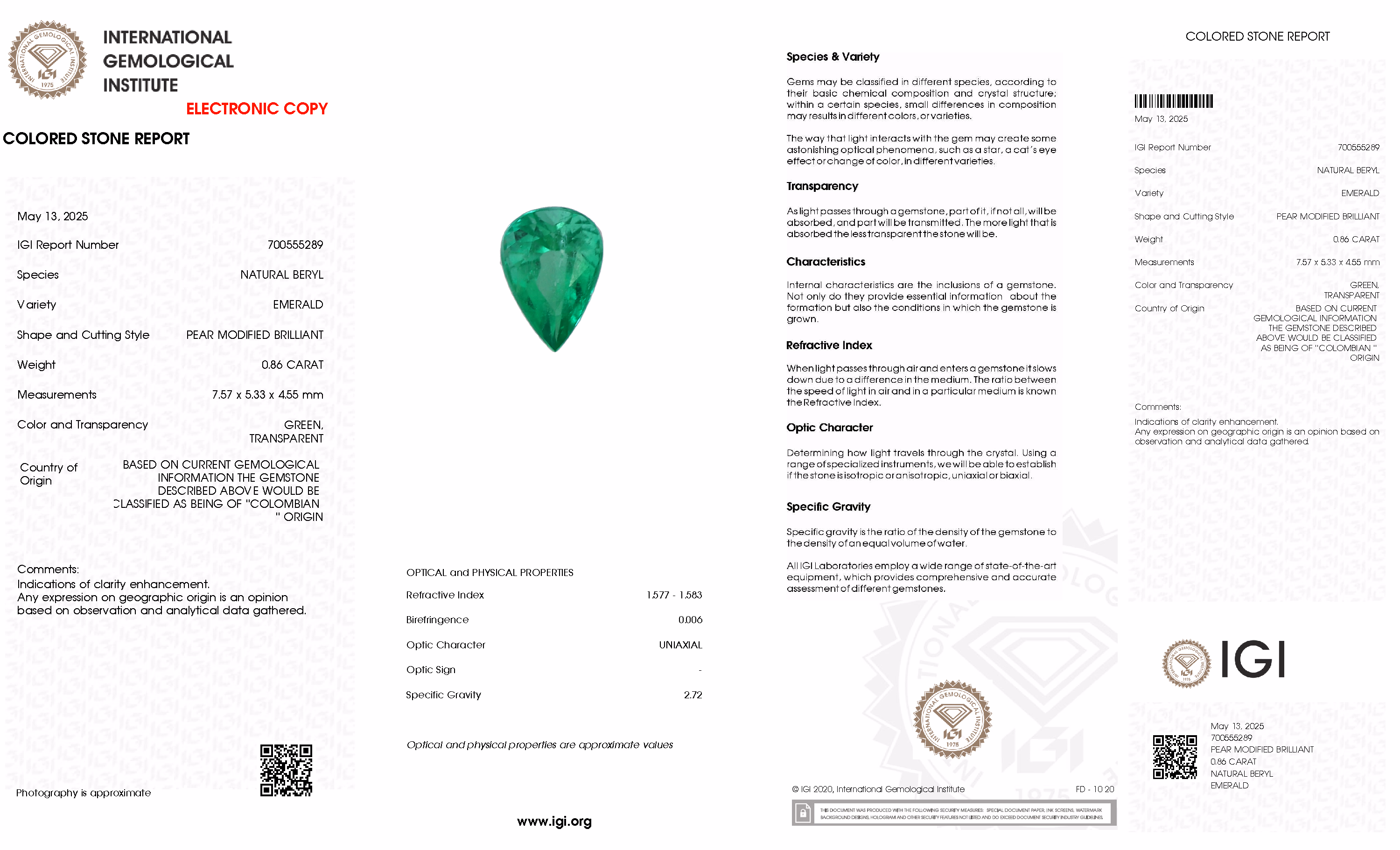 IGI lab report