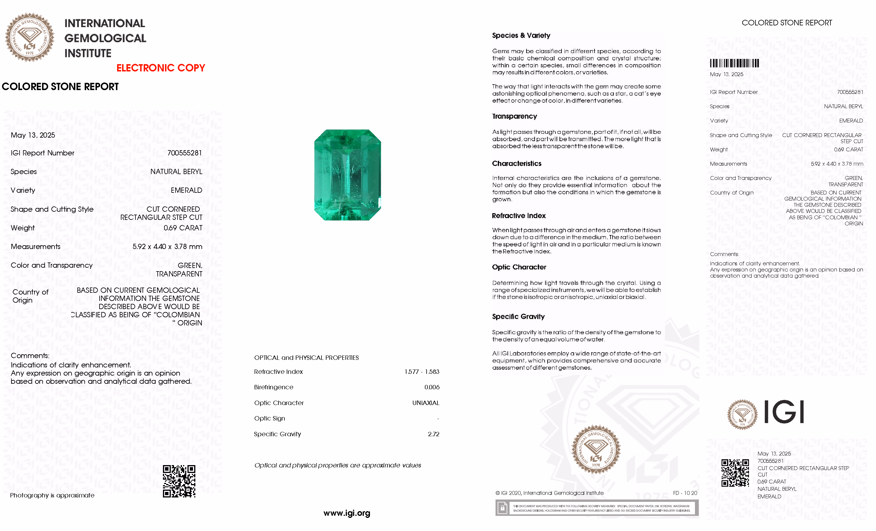IGI lab report
