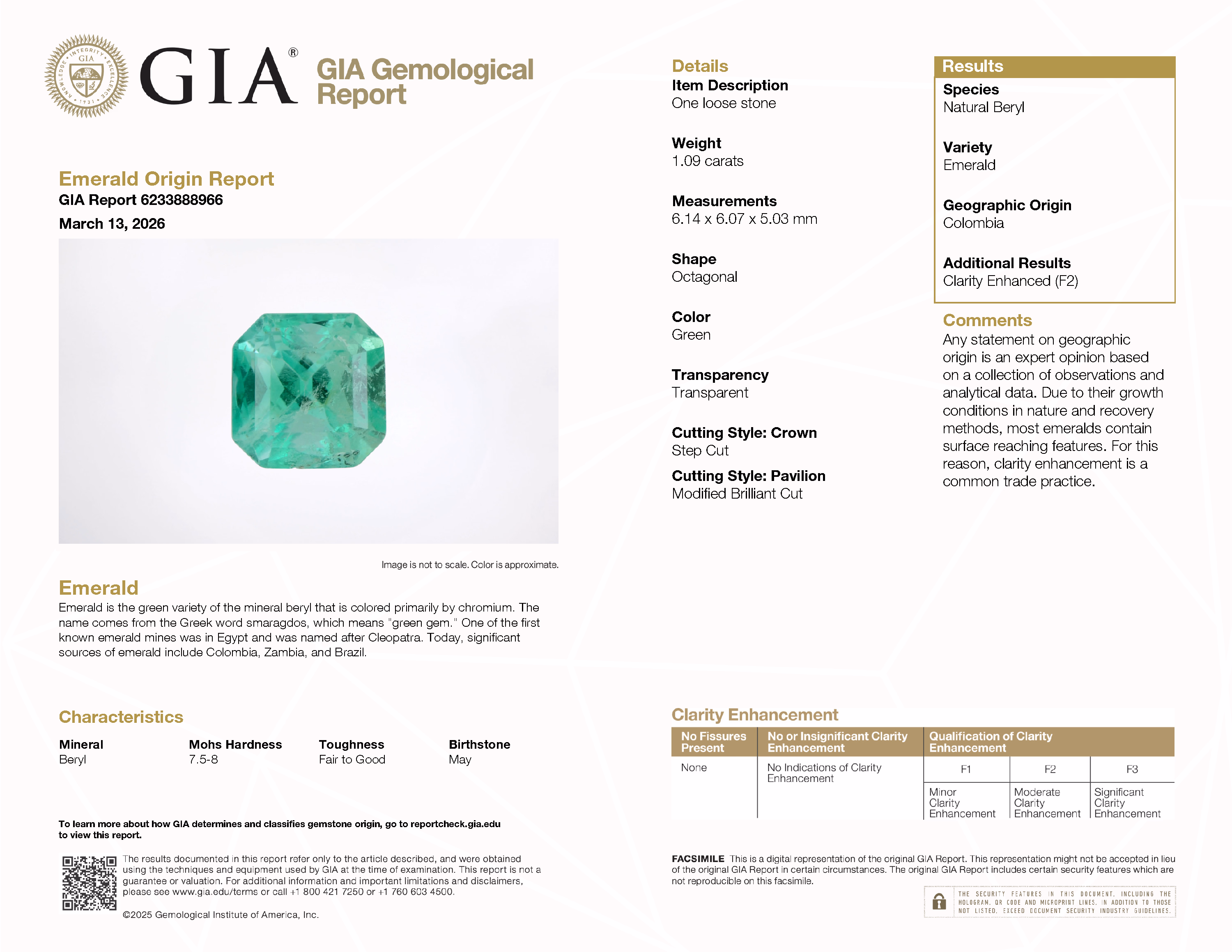 GIA lab report