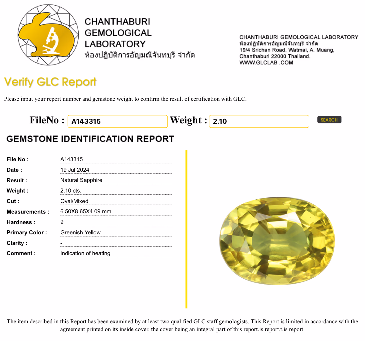GLC lab report