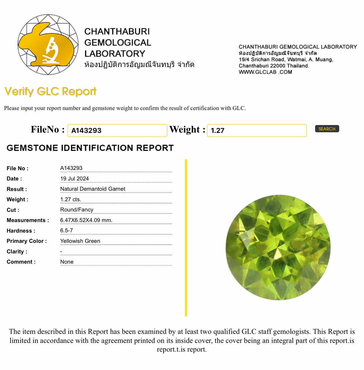 GLC lab report