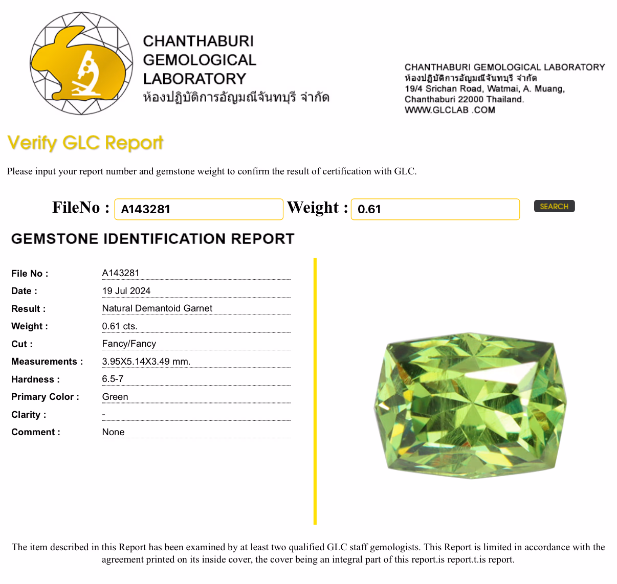 GLC lab report