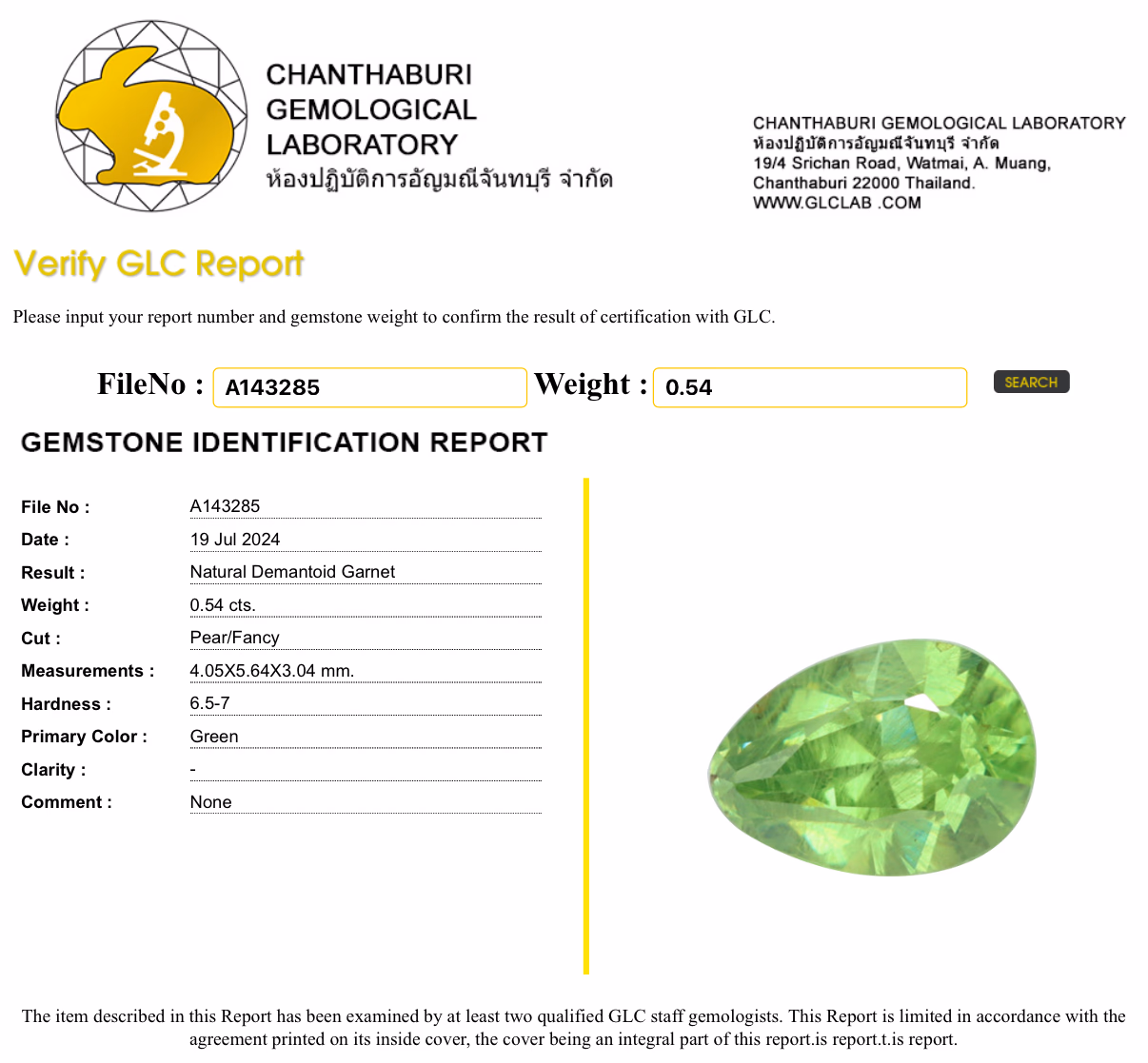 GLC lab report