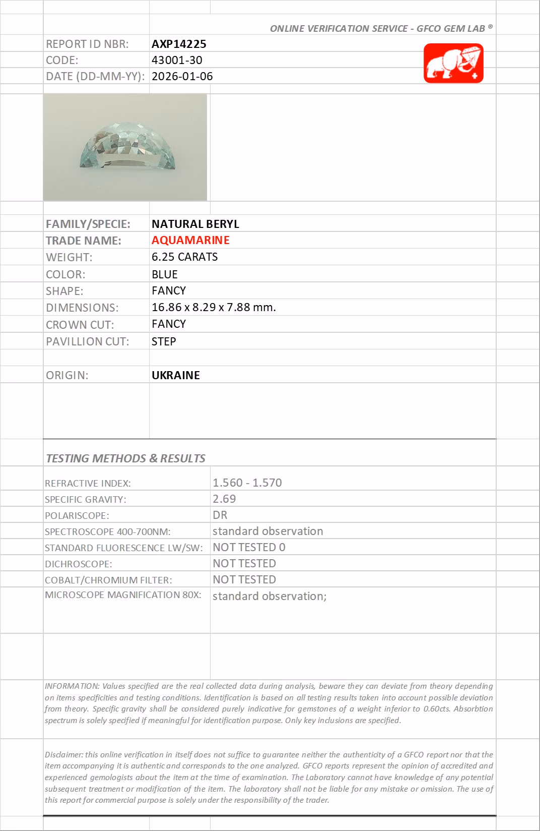 GFCO lab report