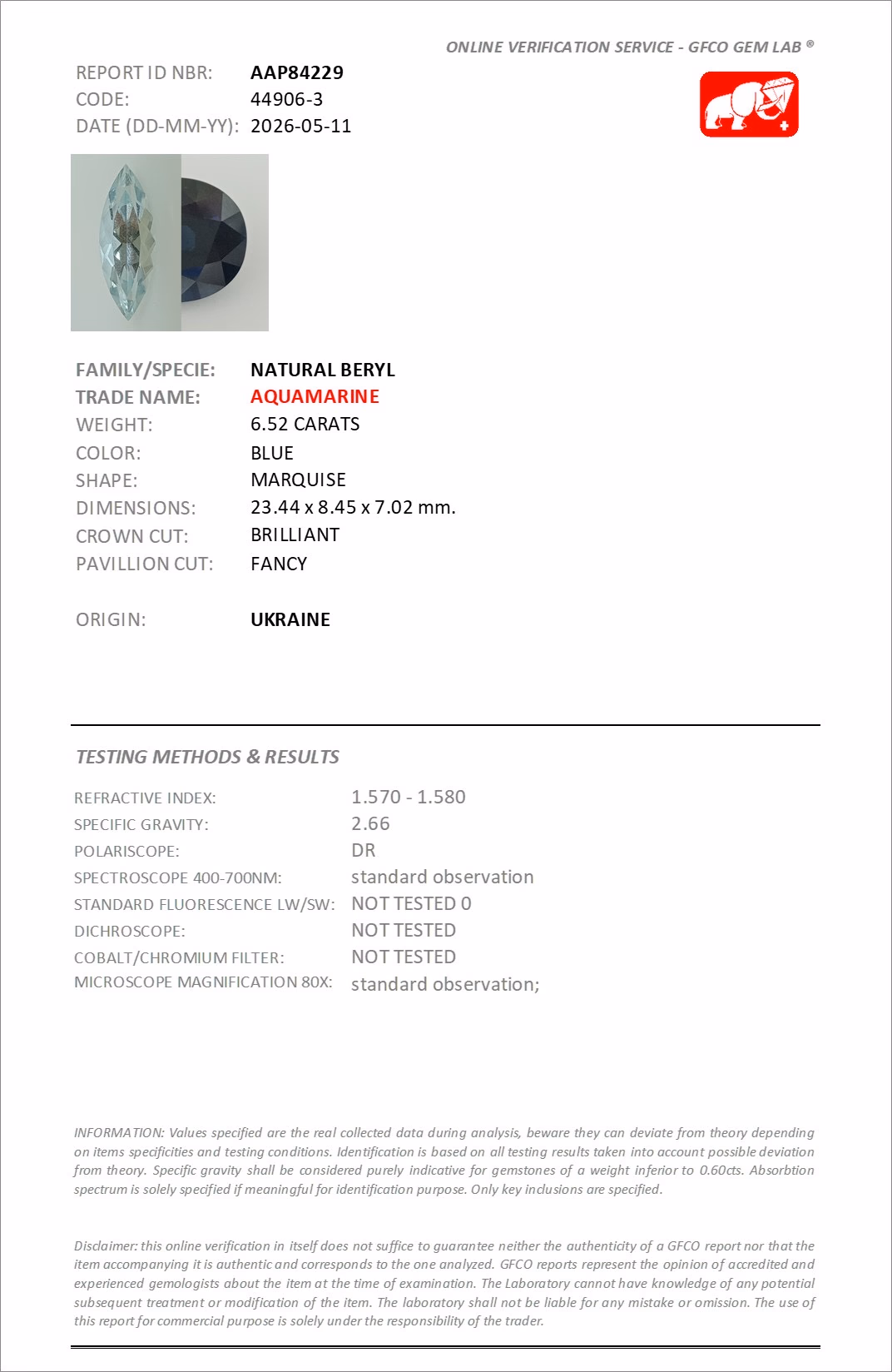 GFCO lab report