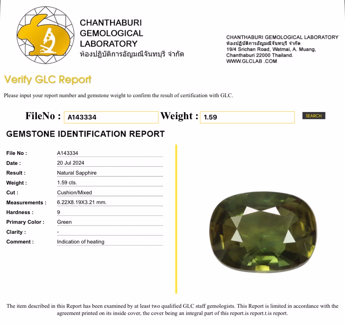 GLC lab report