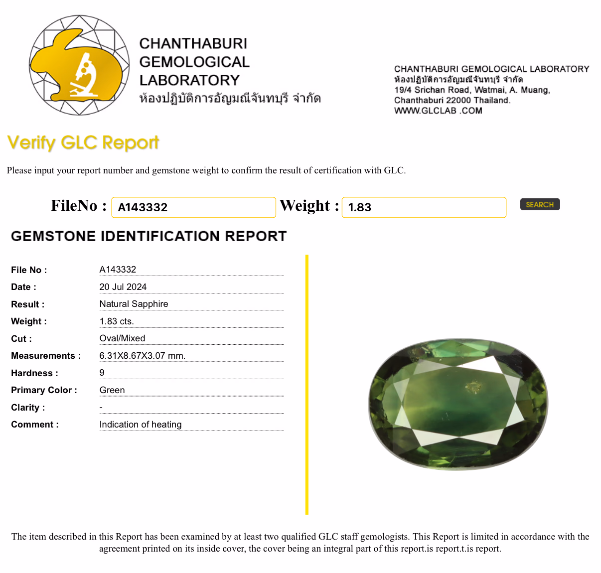 GLC lab report