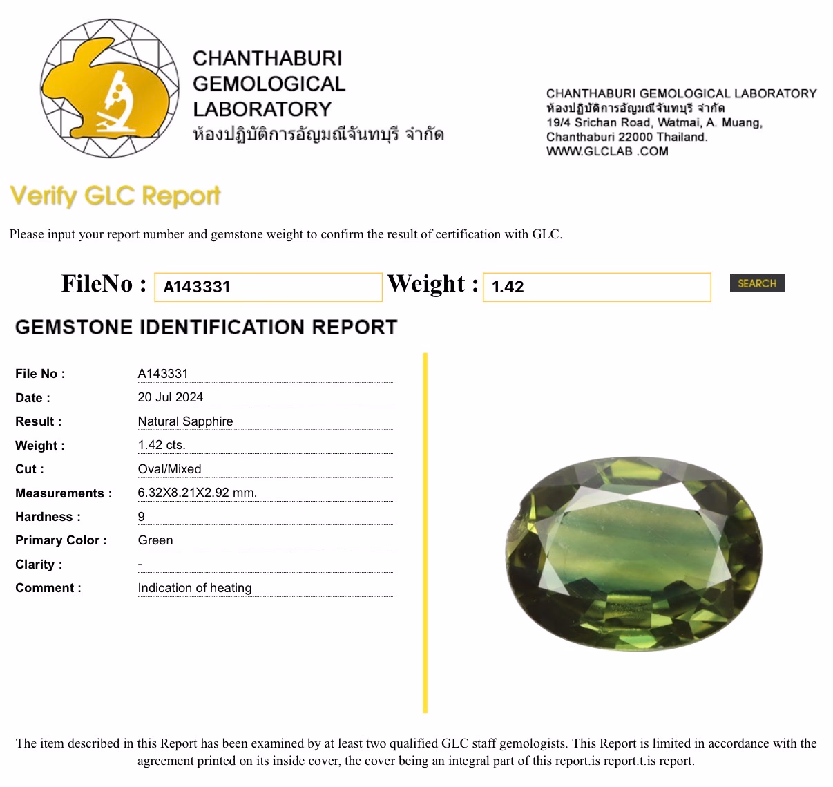 GLC lab report