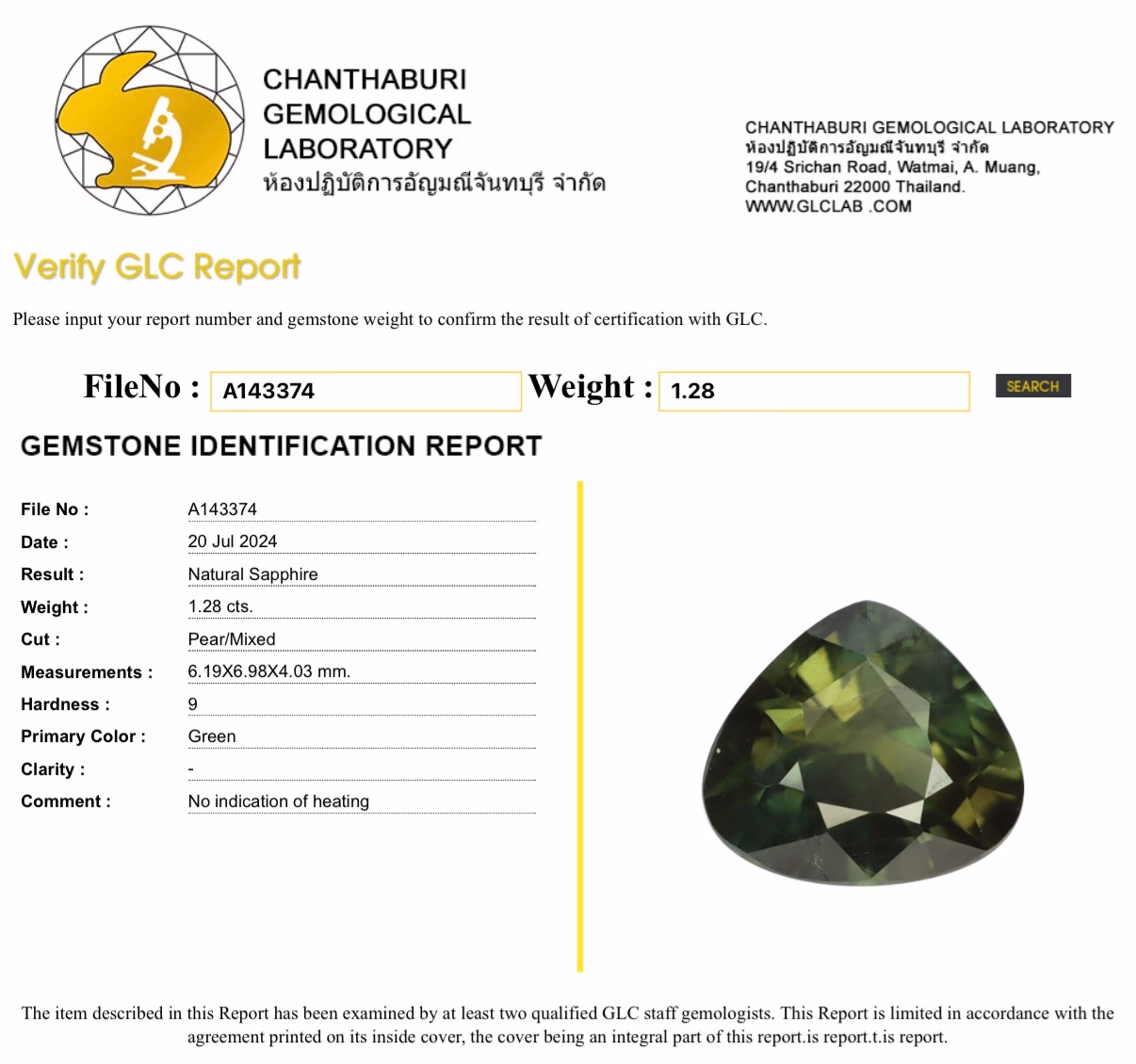 GLC lab report