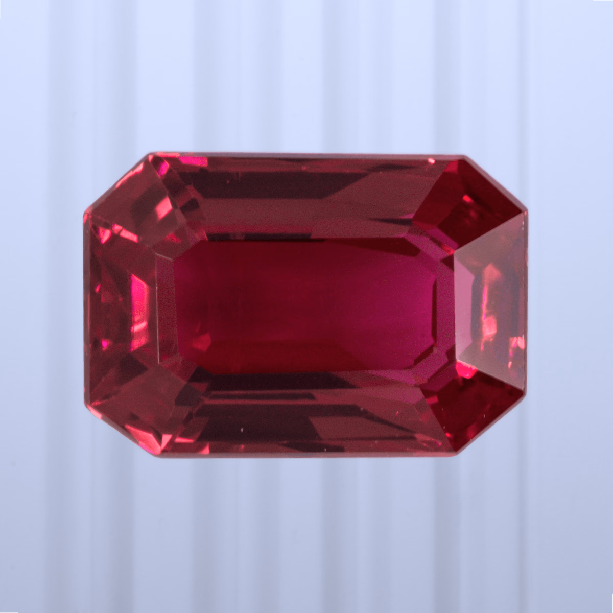 1.10 ct Ruby, Myanmar (Burma), Heated, Emerald Cut, photo 1 of 4