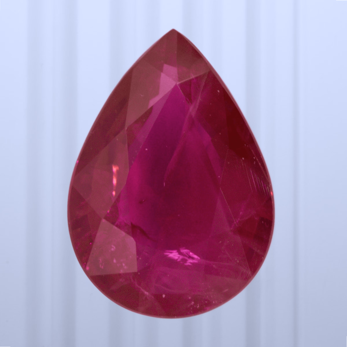 1.00 ct Ruby, Myanmar (Burma), Heated, Pear Cut, photo 1 of 4