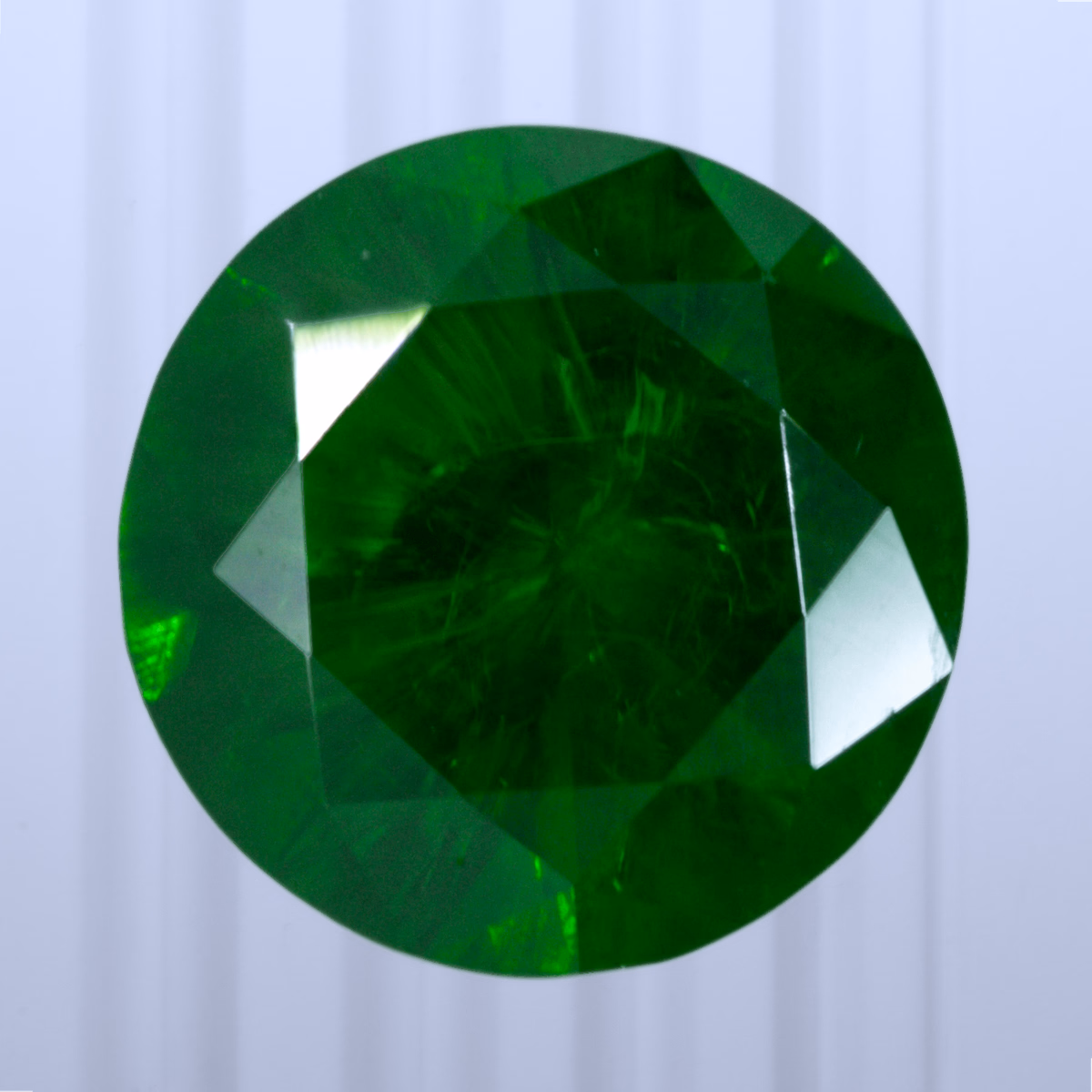 1.38 ct Demantoid, Russia, Unheated/Untreated, Round Cut, photo 1 of 5