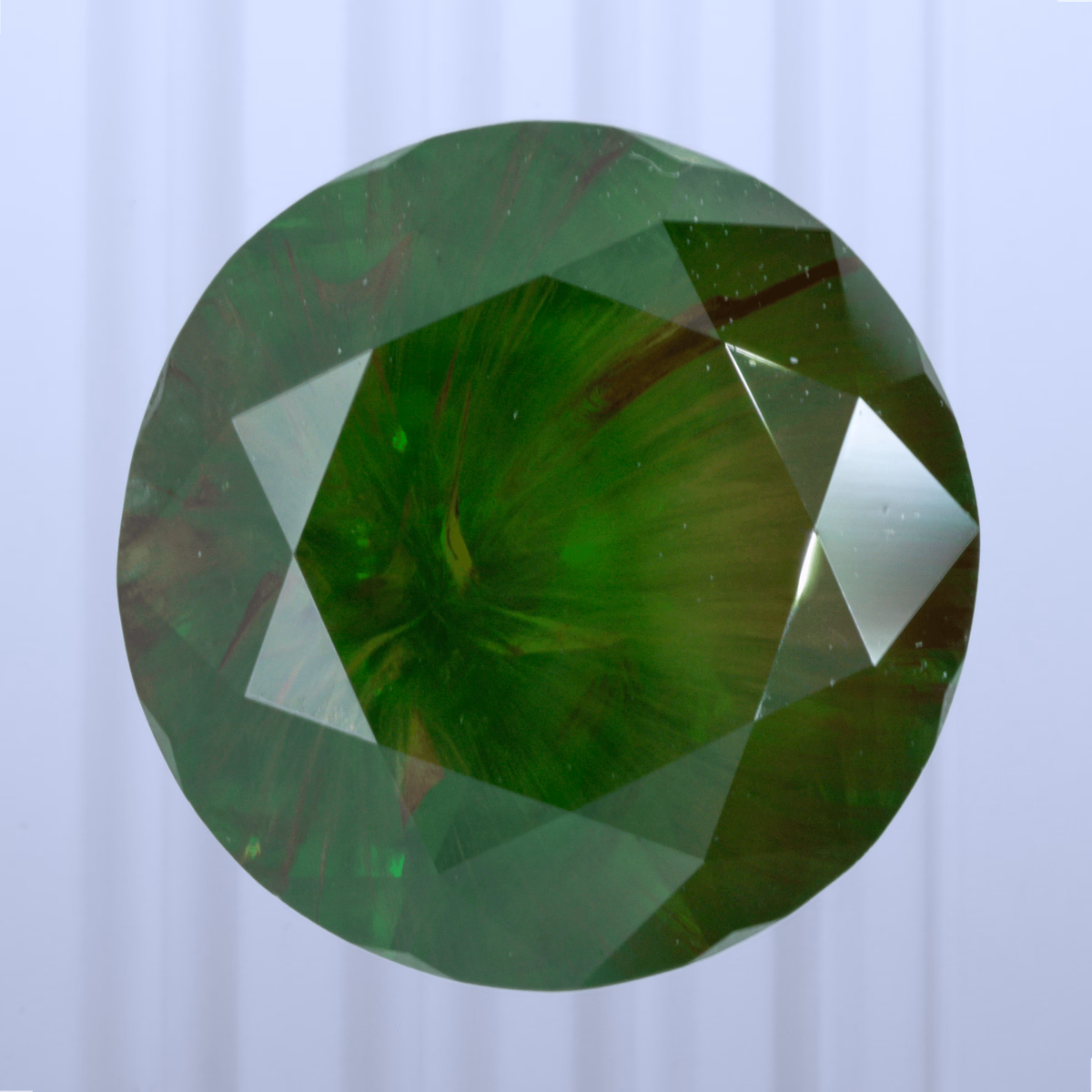 3.95 ct Demantoid, Russia, Unheated/Untreated, Round Cut, photo 1 of 5