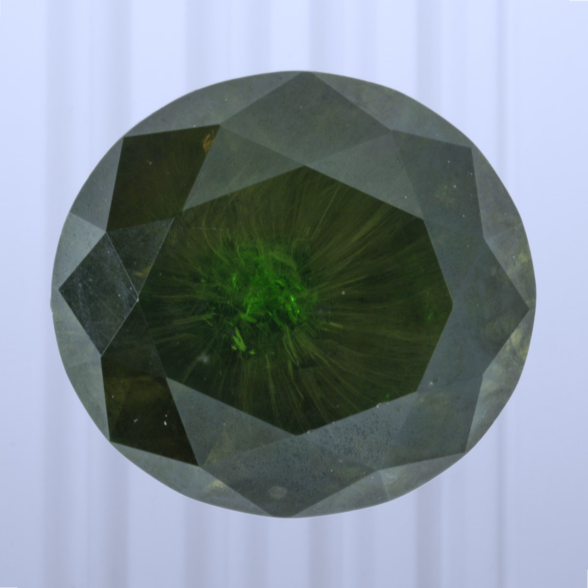 4.14 ct Demantoid, Russia, Unheated/Untreated, Round Cut, photo 1 of 5