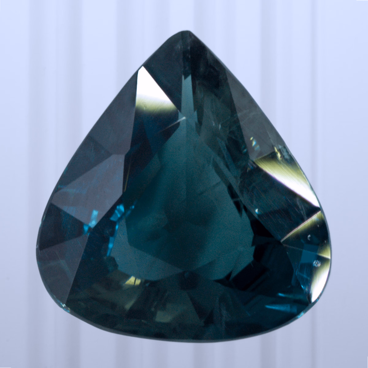 2.51 ct Teal Sapphire, Australia, Heated, Pear Cut, photo 1 of 5