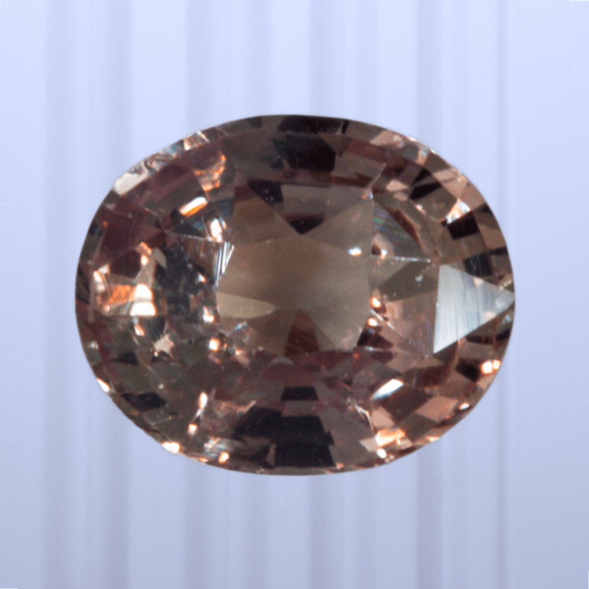 1.08 ct Padparadscha Sapphire, Sri Lanka (Ceylon), Unheated/Untreated, Oval Cut, photo 1 of 4