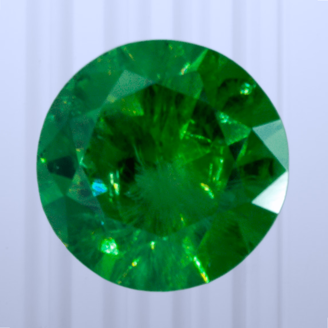 0.45 ct Demantoid, Russia, Unheated/Untreated, Round Cut, photo 1 of 4