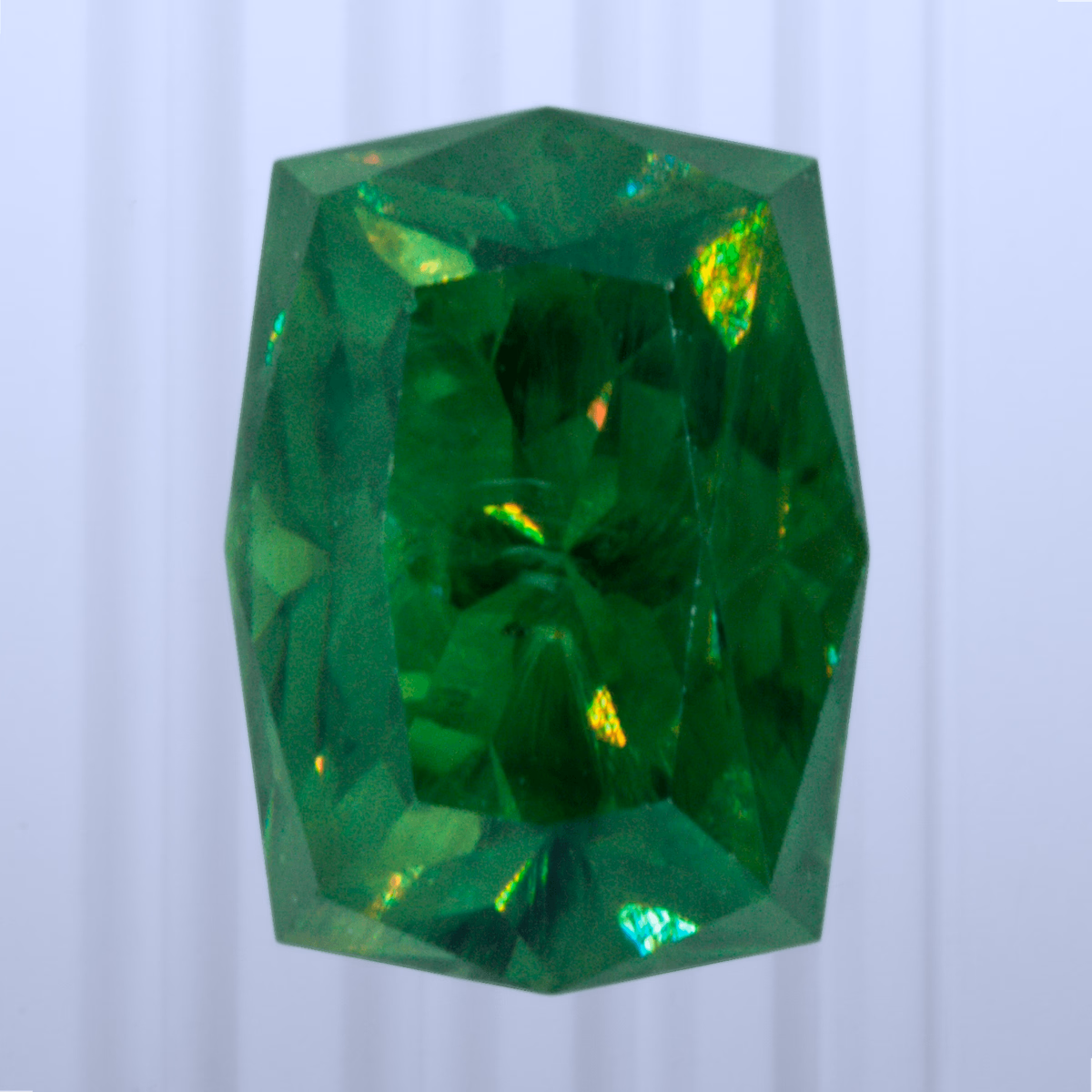 1.33 ct Demantoid, Russia, Unheated/Untreated, Emerald Cut, photo 1 of 5