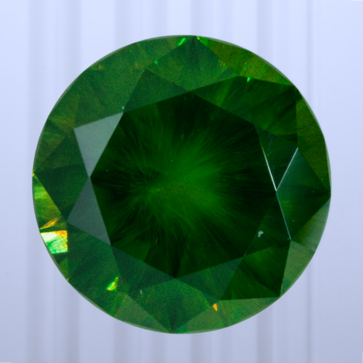 1.24 ct Demantoid, Russia, Unheated/Untreated, Round Cut, photo 1 of 5