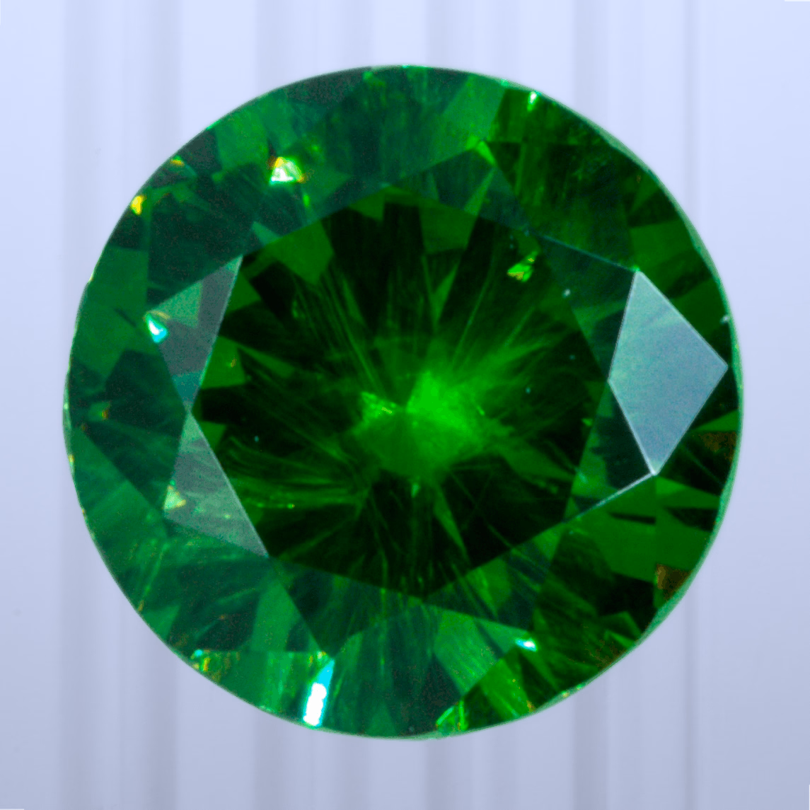0.52 ct Demantoid, Russia, Unheated/Untreated, Round Cut, photo 1 of 4