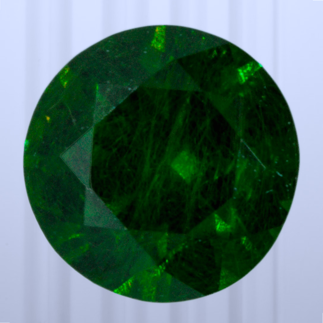 0.49 ct Demantoid, Russia, Unheated/Untreated, Round Cut, photo 1 of 4