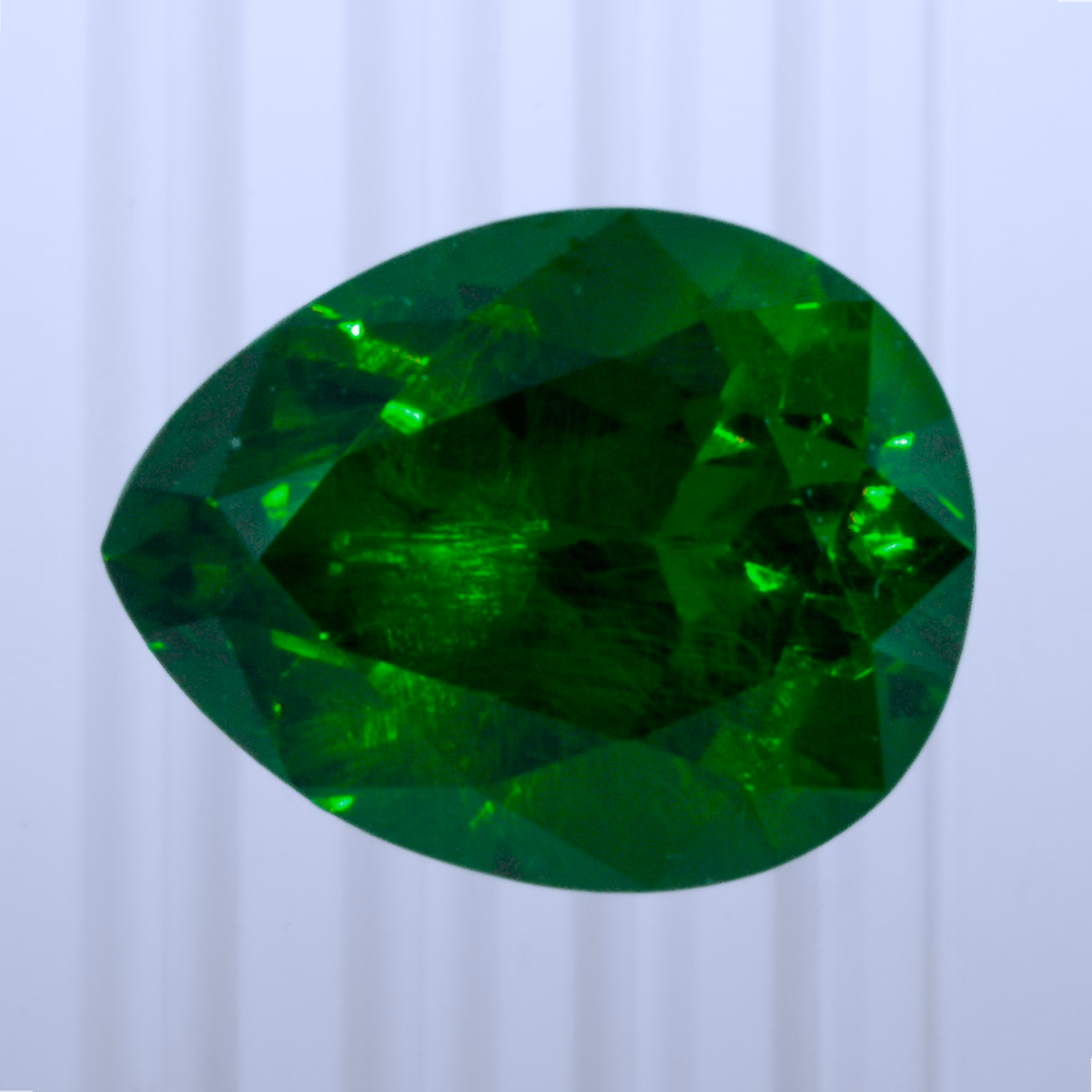 0.42 ct Demantoid, Russia, Unheated/Untreated, Pear Cut, photo 1 of 4
