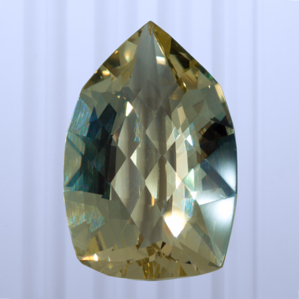 11.00 ct Heliodor, Ukraine, Unheated/Untreated, Shield Cut, photo 1 of 4