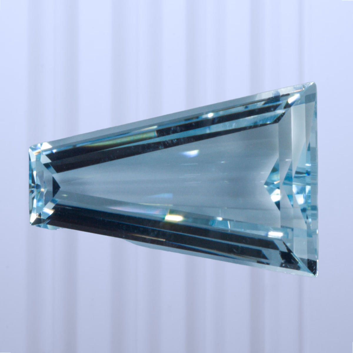 6.38 ct Aquamarine, Ukraine, Unheated/Untreated, Trapezoid Cut, photo 1 of 5