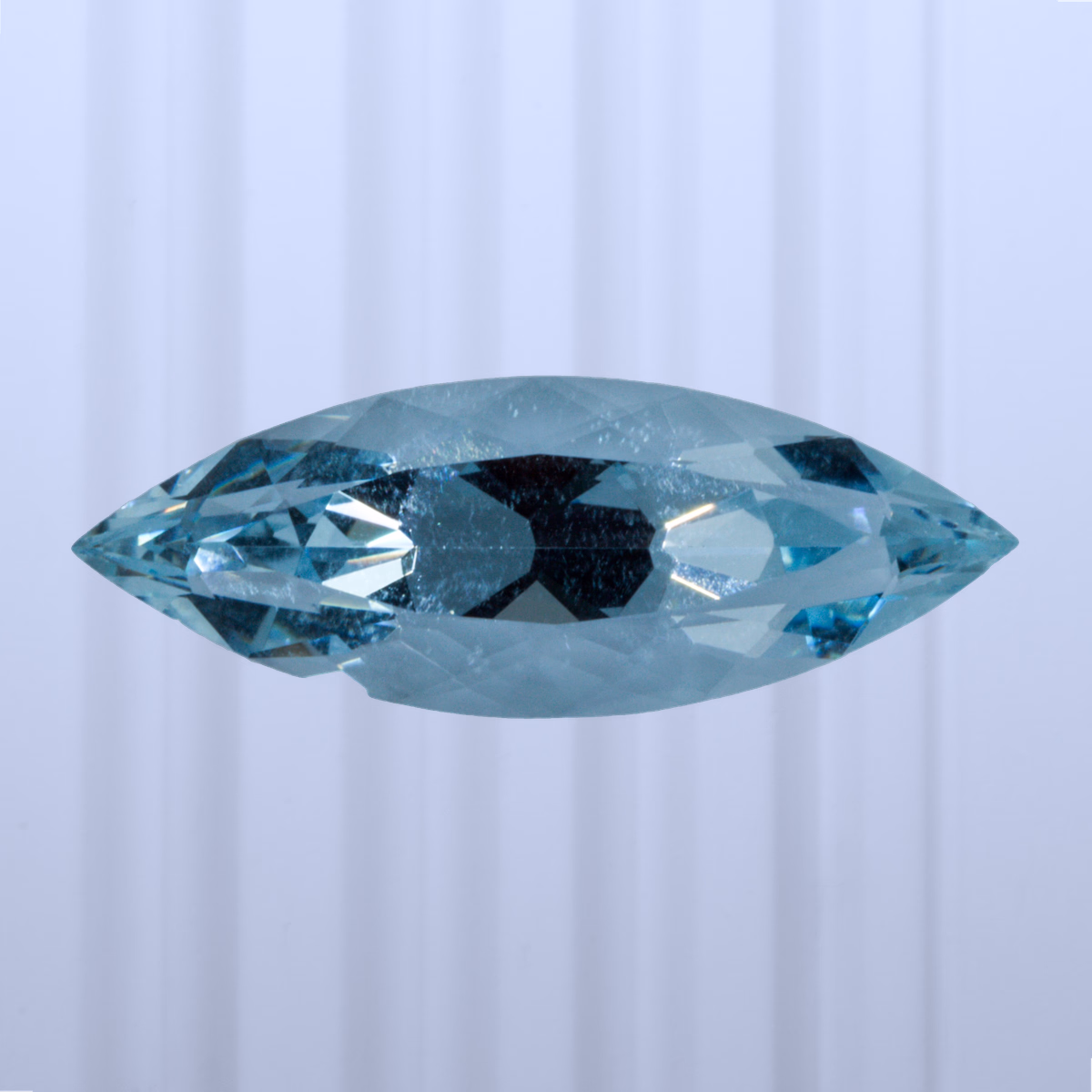 6.52 ct Aquamarine, Ukraine, Unheated/Untreated, Marquise Cut, photo 1 of 5