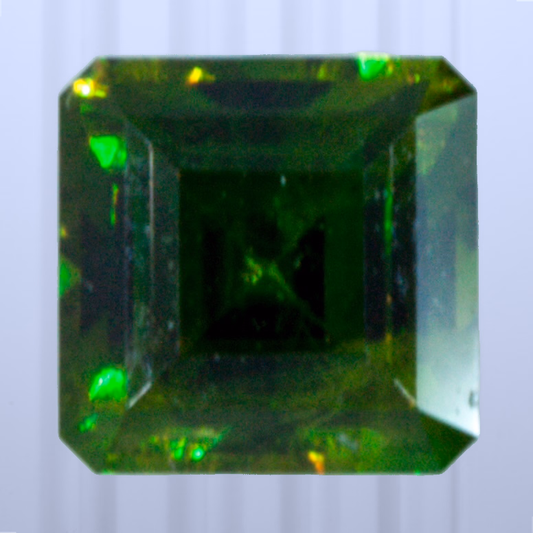 0.24 ct Demantoid, Russia, Unheated/Untreated, Square Cut, photo 1 of 4