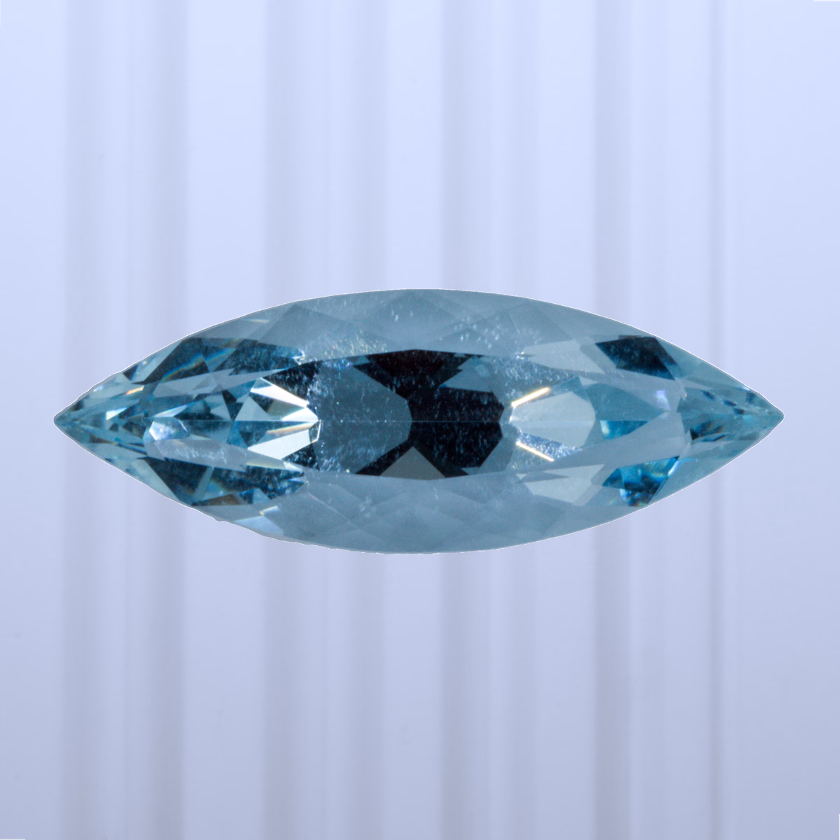 6.52 ct Aquamarine, Ukraine, Unheated/Untreated, Marquise Cut, photo 1 of 5