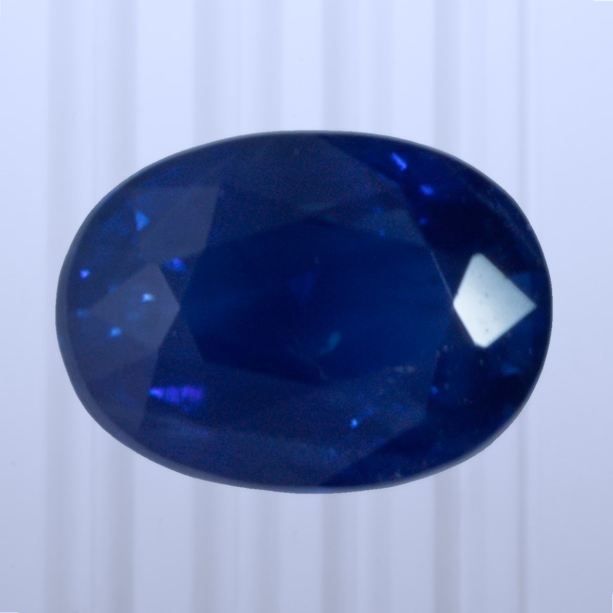 0.58 ct Royal Blue Sapphire, Sri Lanka (Ceylon), Unheated/Untreated, Oval Cut, photo 1 of 5