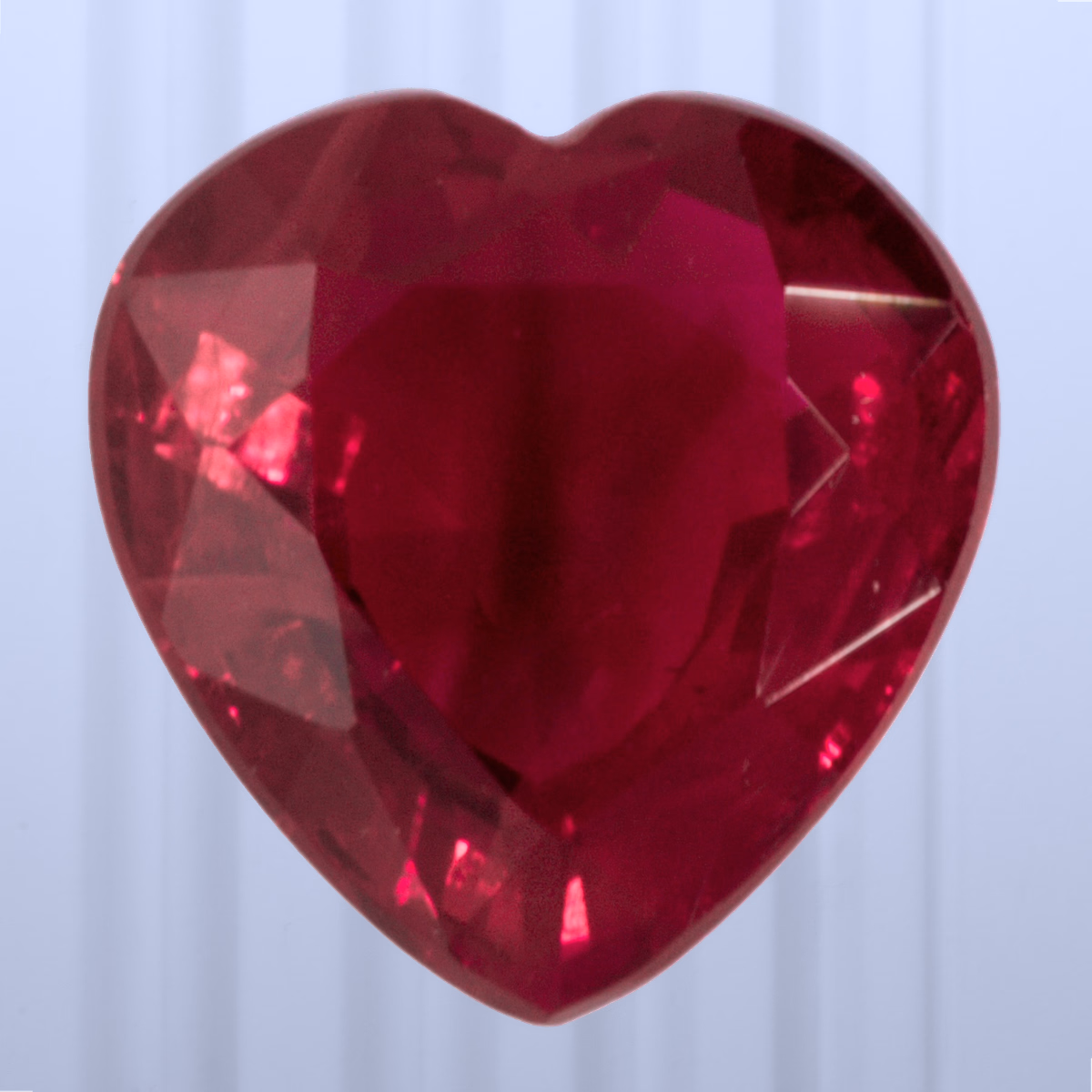 1.26 ct Pigeon's Blood Ruby, Myanmar (Burma), Heated, Heart Cut, photo 1 of 4