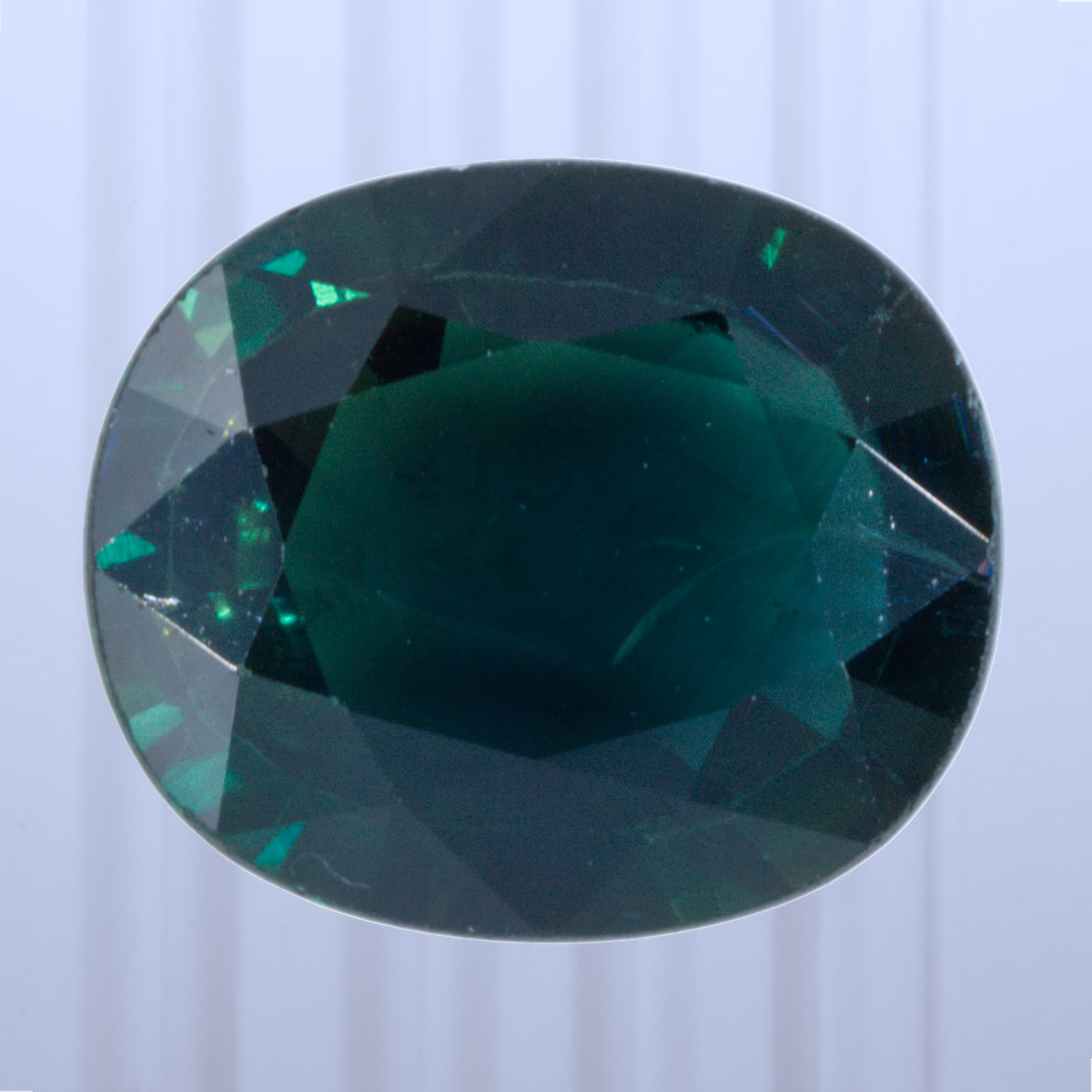 2.53 ct Teal Sapphire, Thailand, Heated, Oval Cut, photo 1 of 4