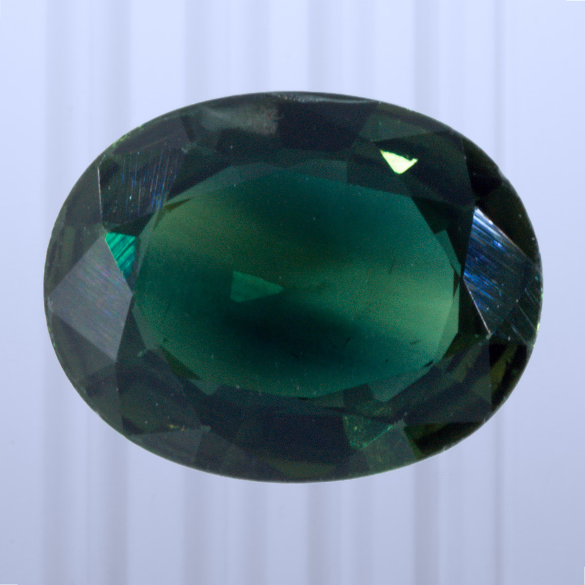 1.51 ct Teal Sapphire, Thailand, Heated, Oval Cut, photo 1 of 4