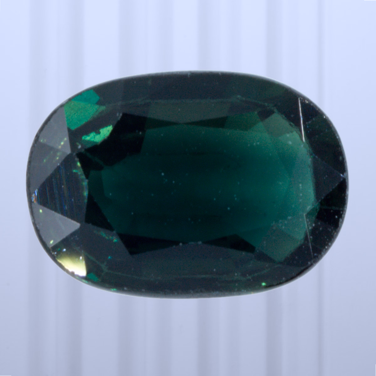 1.41 ct Teal Sapphire, Thailand, Heated, Oval Cut, photo 1 of 4