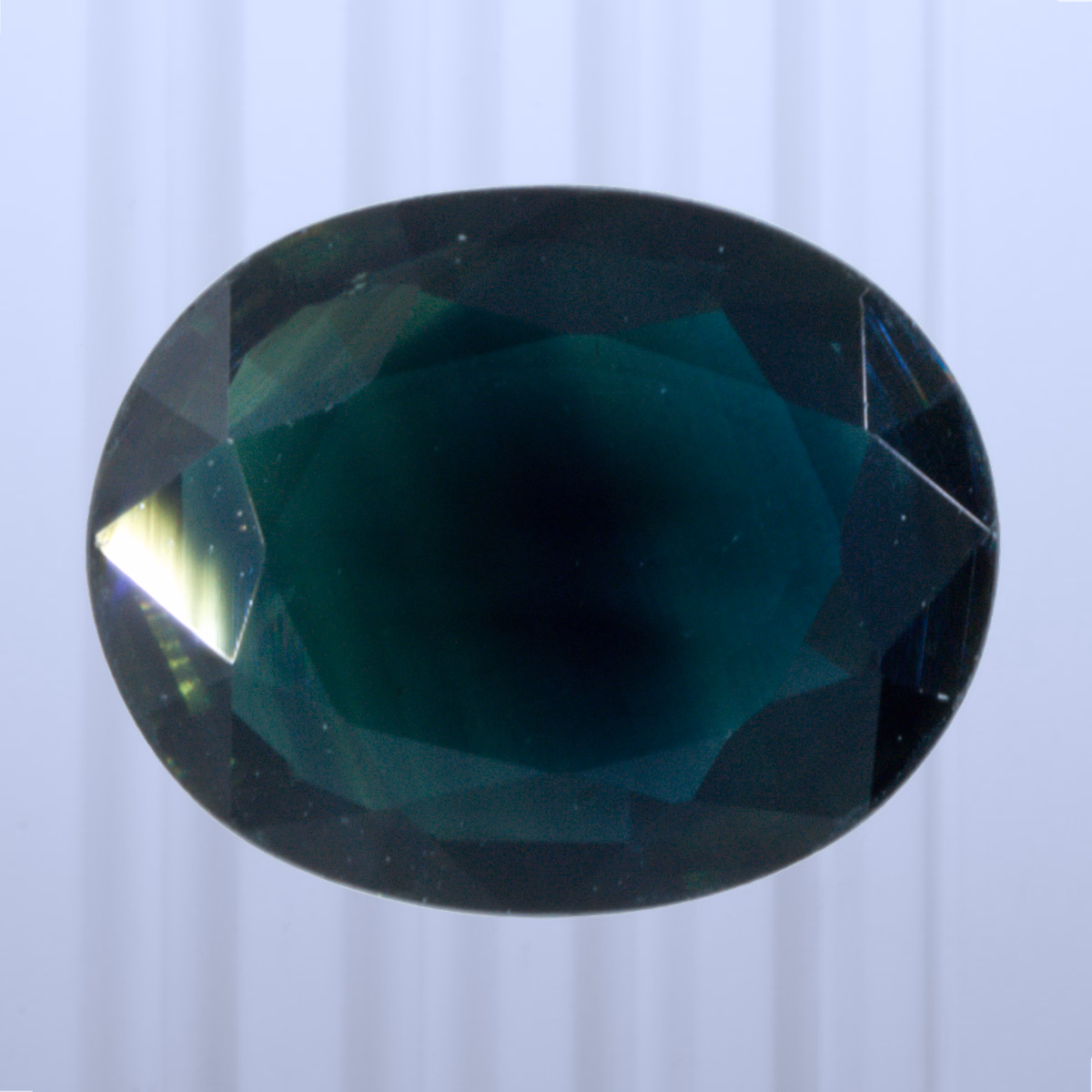 1.36 ct Teal Sapphire, Thailand, Heated, Oval Cut, photo 1 of 4