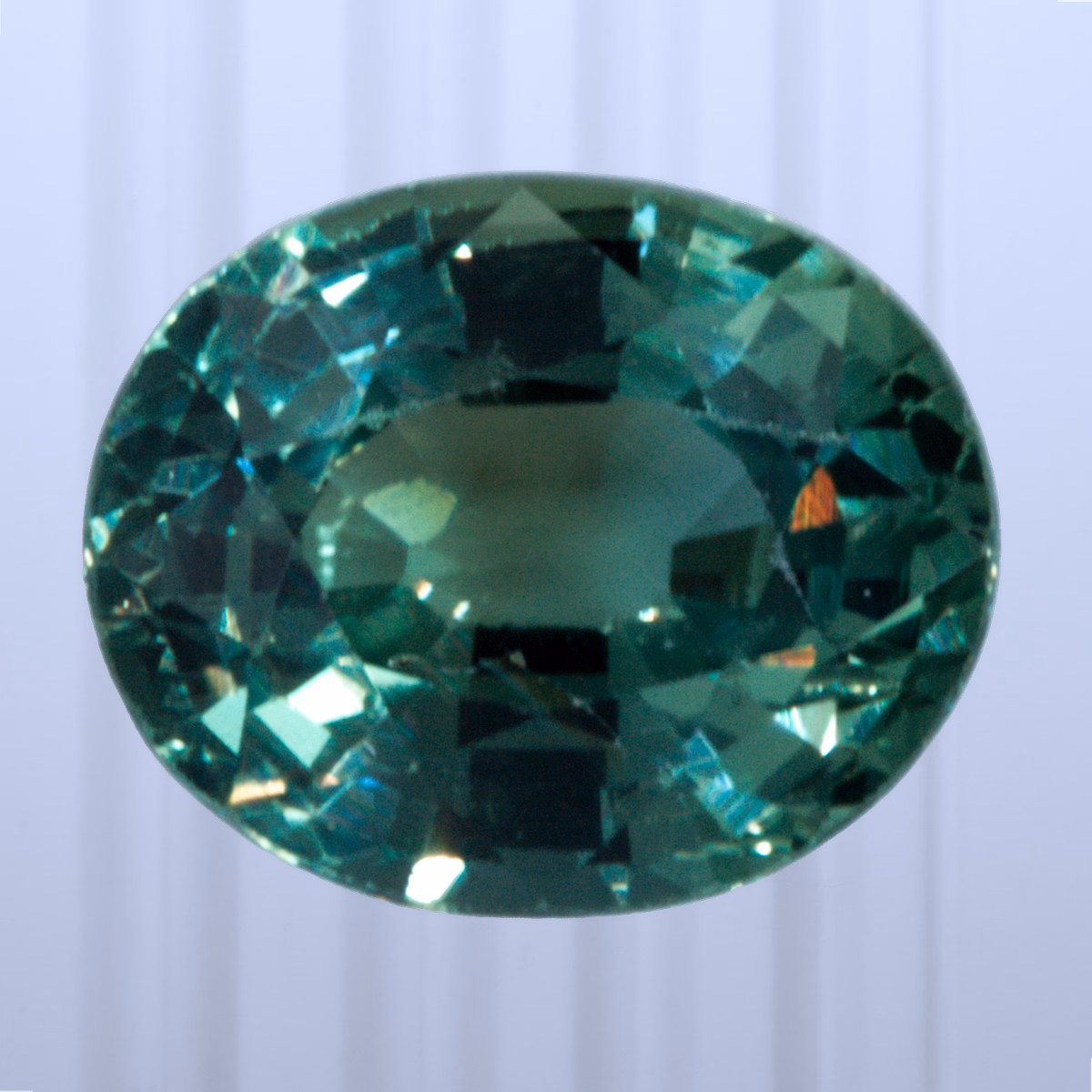 1.30 ct Teal Sapphire, Sri Lanka (Ceylon), Heated, Oval Cut, photo 1 of 4
