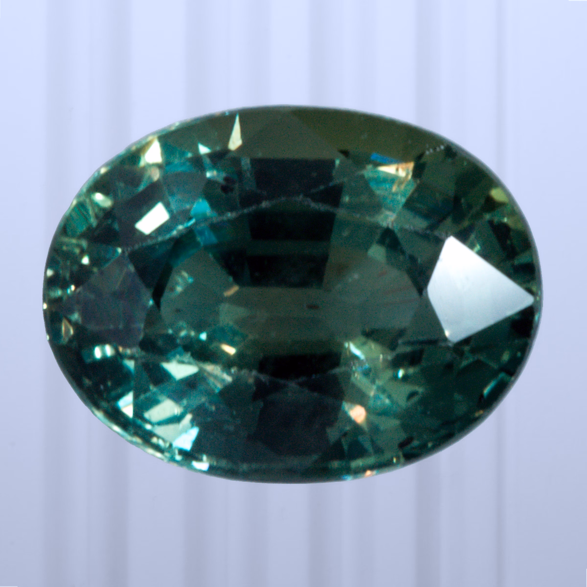 1.51 ct Teal Sapphire, Sri Lanka (Ceylon), Heated, Oval Cut, photo 1 of 4