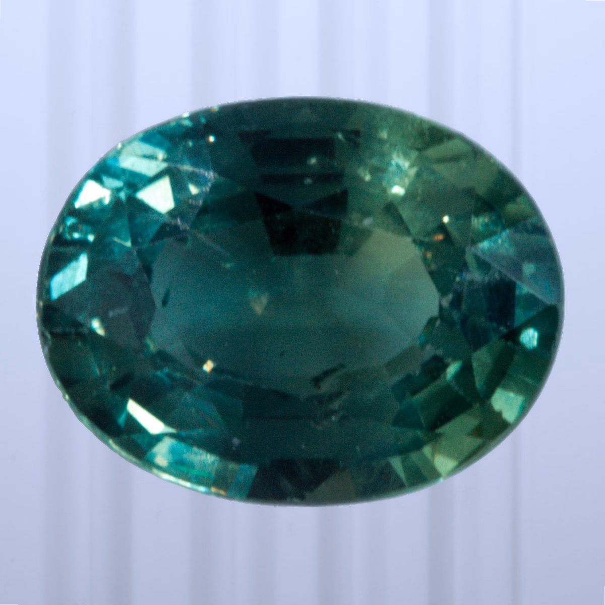 1.38 ct Teal Sapphire, Sri Lanka (Ceylon), Unheated/Untreated, Oval Cut, photo 1 of 4