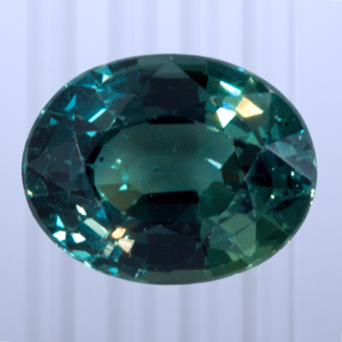 1.20 ct Teal Sapphire, Sri Lanka (Ceylon), Unheated/Untreated, Oval Cut, photo 1 of 4