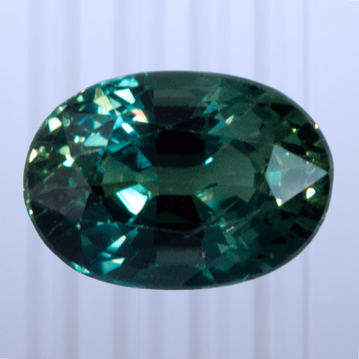 1.08 ct Teal Sapphire, Sri Lanka (Ceylon), Unheated/Untreated, Oval Cut, photo 1 of 4