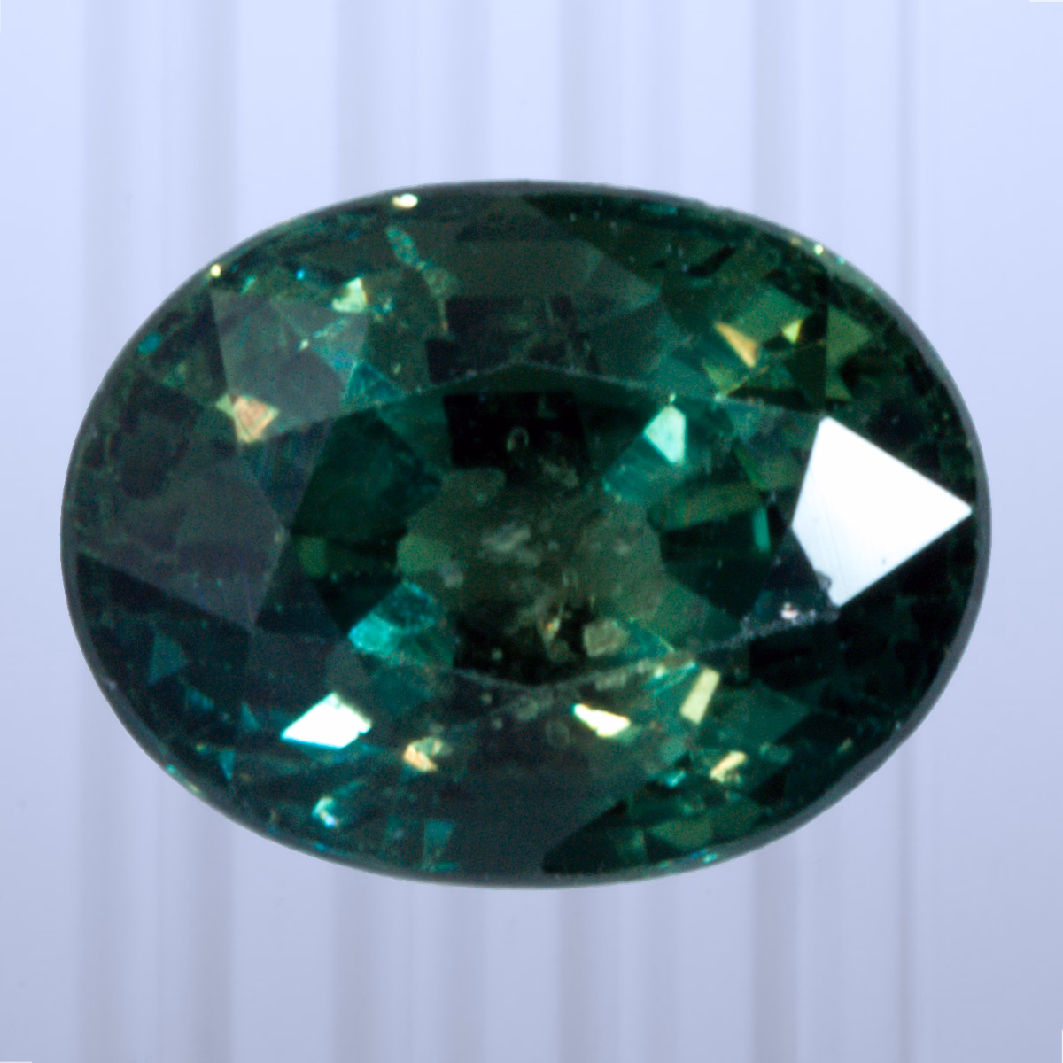 1.55 ct Teal Sapphire, Sri Lanka (Ceylon), Unheated/Untreated, Oval Cut, photo 1 of 4